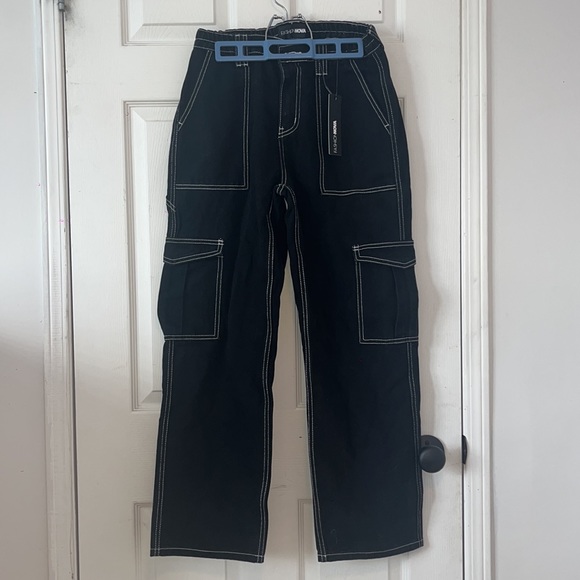 PETITE Carpenter Black Cargo - Picture 2 of 4